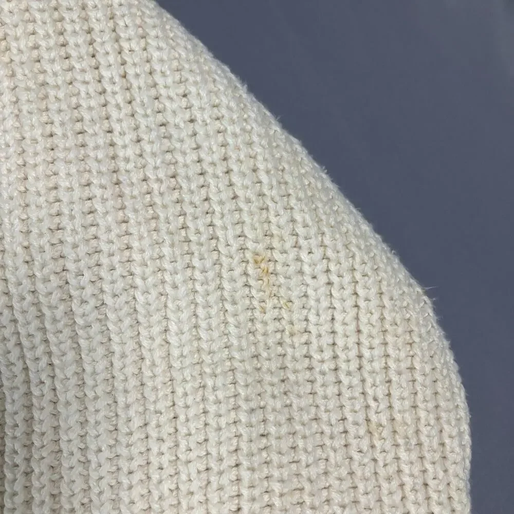 Harvard The Coop Sweater Men’s Large Cream Cotton‎ Crewneck Made in USA College